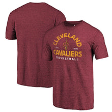Load image into Gallery viewer, Cleveland Cavaliers Vintage Arch Tri-Blend T-Shirt - Wine NBA Guys Tee
