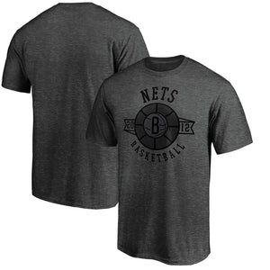 Brooklyn Nets Showtime International Foul T-Shirt - Heathered Charcoal NBA Guys Tee