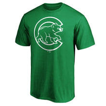 Load image into Gallery viewer, Chicago Cubs St. Patrick's Day Logo T-Shirt - Kelly Green MLB Guys Tee
