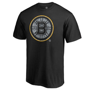 Boston Bruins Static Logo T-Shirt - Black NHL Guys Tee