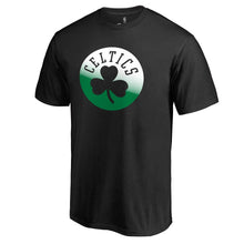 Load image into Gallery viewer, Boston Celtics Gradient Logo T-Shirt - Black NBA Guys Tee
