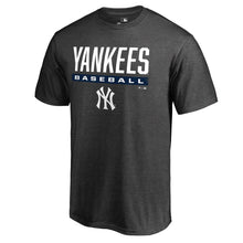 Load image into Gallery viewer, New York Yankees Win Stripe T-Shirt - Charcoal MLB Guys Tee
