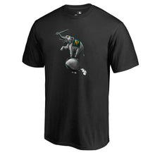 Load image into Gallery viewer, Oakland Athletics Midnight Mascot T-Shirt - Black MLB Guys Tee
