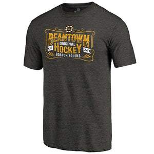 Boston Bruins Hometown Collection Tri-Blend T-Shirt - Black NHL Guys Tee