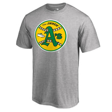 Load image into Gallery viewer, Oakland Athletics Cooperstown Collection Huntington T-Shirt - Heathered Gray MLB Guys Tee
