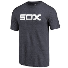 Load image into Gallery viewer, Chicago White Sox Vintage Cooperstown Collection Wahconah Tri-Blend T-Shirt - Navy MLB Guys Tee

