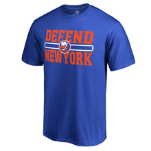 Load image into Gallery viewer, New York Islanders Hometown Collection Defend T-Shirt - Royal NHL Guys Tee
