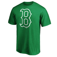 Load image into Gallery viewer, Boston Red Sox St. Patrick&#39;s Day Logo T-Shirt - Kelly Green MLB Guys Tee
