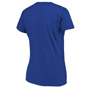 Chicago Cubs Women's Showtime T-Shirt - Royal MLB Ladies V-Neck