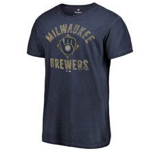 Load image into Gallery viewer, Milwaukee Brewers Washed Icon T-Shirt - Navy MLB Guys Tee
