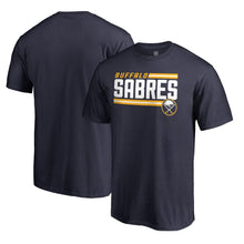 Load image into Gallery viewer, Buffalo Sabres Iconic Collection On Side Stripe Big And Tall T-Shirt - Navy NHL Guys Tee
