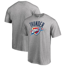 Load image into Gallery viewer, Oklahoma City Thunder Primary Logo T-Shirt - Ash NBA Guys Tee
