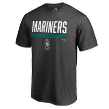 Load image into Gallery viewer, Seattle Mariners Win Stripe Big And Tall T-Shirt - Ash MLB Guys Tee
