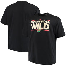 Load image into Gallery viewer, Minnesota Wild Adidas Dassler T-Shirt - Black NHL Guys Tee
