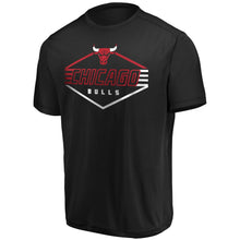 Load image into Gallery viewer, Chicago Bulls Majestic Appreciate The Journey Showtime Cool Base T-Shirt - Black NBA Guys Tee
