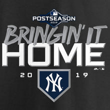 Load image into Gallery viewer, New York Yankees 2019 Division Series Winner Locker Room T-Shirt - Black MLB Guys Tee
