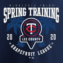 Load image into Gallery viewer, Minnesota Twins 2020 Spring Training Pick Off Move T-Shirt – Navy MLB Guys Tee
