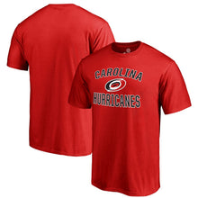 Load image into Gallery viewer, Carolina Hurricanes Victory Arch T-Shirt - Red NHL Guys Tee
