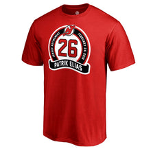 Load image into Gallery viewer, Patrik Elias New Jersey Devils Patch T-Shirt - Red NHL Guys Tee
