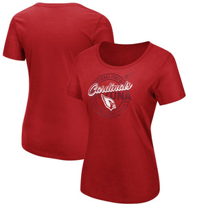 Arizona Cardinals Majestic Women's Showtime Break Free T-Shirt - Cardinal NFL LADIES V-Neck