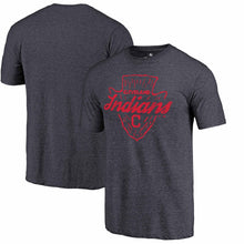 Load image into Gallery viewer, Cleveland Indians Hometown Tri-Blend T-Shirt - Navy MLB Guys Tee
