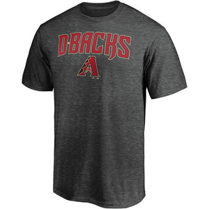 Arizona Diamondbacks Majestic Basic T-Shirt - Heathered Charcoal MLB Guys Tee