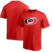 Load image into Gallery viewer, Carolina Hurricanes Primary Logo T-Shirt - Red NHL Guys Tee
