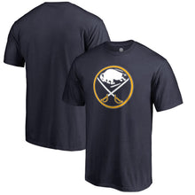 Load image into Gallery viewer, Buffalo Sabres Primary Logo T-Shirt - Navy NHL Guys Tee
