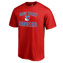 Load image into Gallery viewer, New York Rangers Victory Arch T-Shirt - Red NHL Guys Tee
