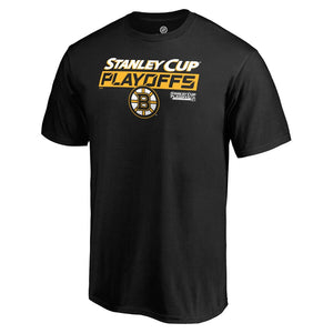 Boston Bruins 2019 Stanley Cup Playoffs Bound Body Checking T-Shirt - Black NHL Guys Tee