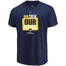 Load image into Gallery viewer, Milwaukee Brewers 2018 Postseason Authentic Collection T-Shirt - Navy MLB Guys Tee

