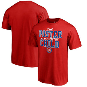 Blake Griffin Detroit Pistons Hometown Collection The Poster Child T-Shirt - Red NBA Guys Tee