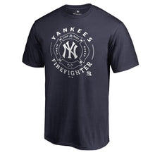 Load image into Gallery viewer, New York Yankees Firefighter T-Shirt - Navy MLB Guys Tee
