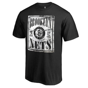 Brooklyn Nets Black Court Vision T-Shirt NBA Guys Tee