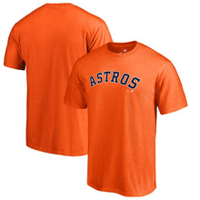 Load image into Gallery viewer, Houston Astros Team Wordmark T-Shirt - Orange MLB Guys Tee
