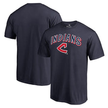 Load image into Gallery viewer, Cleveland Indians Cooperstown Collection Wahconah T-Shirt - Navy MLB Guys Tee
