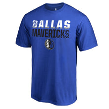 Load image into Gallery viewer, Dallas Mavericks Fade Out T-Shirt - Blue NBA Guys Tee
