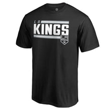 Load image into Gallery viewer, Los Angeles Kings Iconic Collection On Side Stripe Big And Tall T-Shirt - Black NHL Guys Tee
