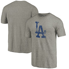 Load image into Gallery viewer, Los Angeles Dodgers Team Tri-Blend T-Shirt - Gray MLB Guys Tee

