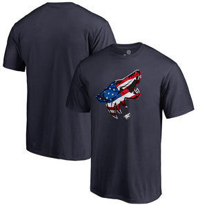 Arizona Coyotes Banner Wave T-Shirt - Navy NHL Guys Tee