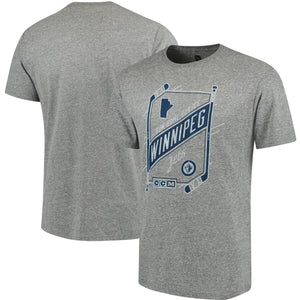 Winnipeg Jets Ccm Our Home Our Ice Tri-Blend T-Shirt - Gray NHL Guys Tee