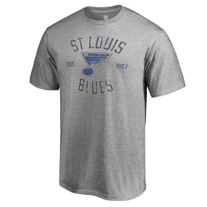 St. Louis Blues Heritage T-Shirt - Ash NHL Guys Tee