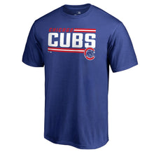 Load image into Gallery viewer, Chicago Cubs Onside Stripe T-Shirt - Blue MLB Guys Tee
