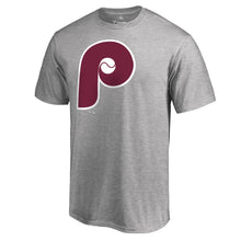 Load image into Gallery viewer, Philadelphia Phillies Cooperstown Collection Huntington T-Shirt - Heather Gray MLB Guys Tee
