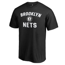 Load image into Gallery viewer, Brooklyn Nets Victory Arch T-Shirt - Black NBA Guys Tee
