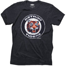 Load image into Gallery viewer, Majestic Threads Detroit Tigers 1961-1993 Cooperstown Logo Tri-Blend T-Shirt - Navy Blue MLB Guys Tee
