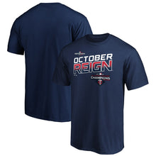 Load image into Gallery viewer, Minnesota Twins 2019 Al Central Division Champions Locker Room T-Shirt - Navy MLB Guys Tee

