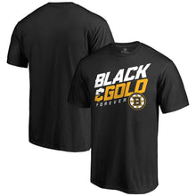 Load image into Gallery viewer, Boston Bruins Hometown Collection Black &amp; Gold T-Shirt - Black NHL Guys Tee
