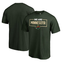 Load image into Gallery viewer, Minnesota Wild Iconic Collection We Are T-Shirt - Green NHL Guys Tee
