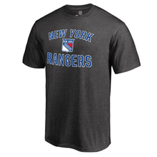 Load image into Gallery viewer, New York Rangers Victory Arch T-Shirt - Dark Gray NHL Guys Tee
